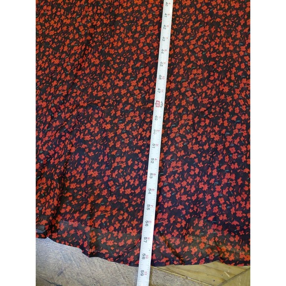 Aakaa 90s Y2k  Cottagecore Baby Doll Floral Printed  Maxi Dress  New Sheer Lined - Picture 12 of 14